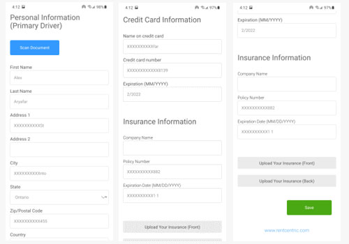 Request Renter Information